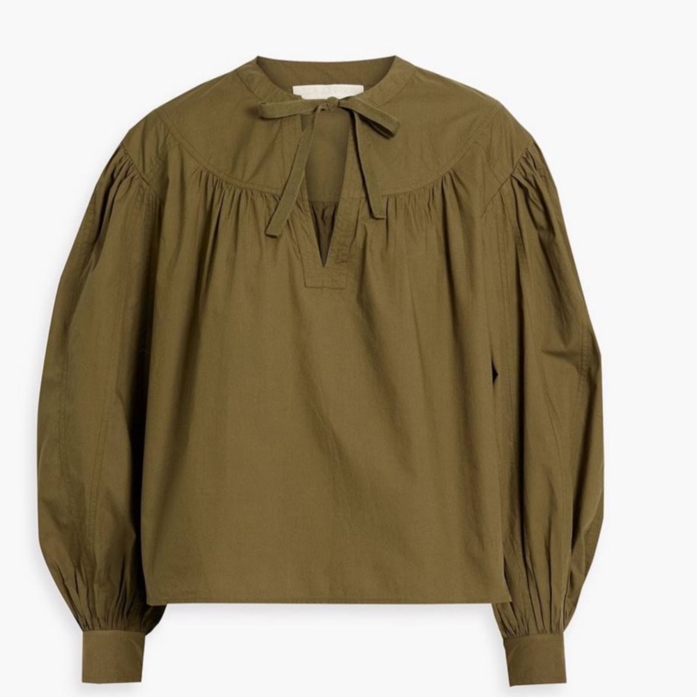 Ulla Johnson khaki green blouse
